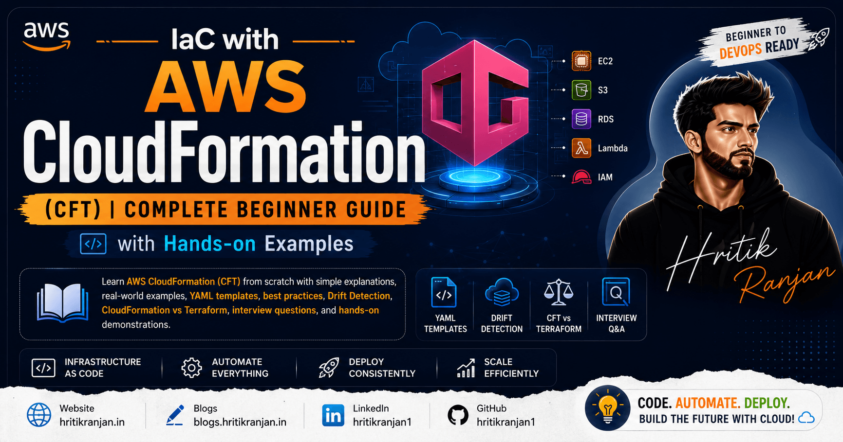π IaC with AWS CloudFormation (CFT) | Complete Beginner Guide with Hands-on Examples